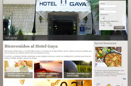 hotel gaya - Ma-no, Creación de portales web en Mallorca