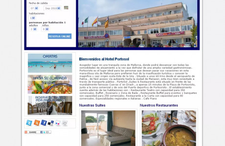 hotel portosol - Ma-no, SEO-Optimierung auf Mallorca und Webentwicklung in Palma de Mallorca